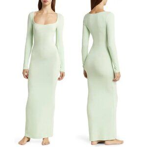 Skims  SOFT LOUNGE Long Sleeve Dress melon Sz M